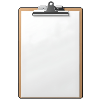 AI generated Clipboard with Paper isolated png