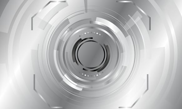 Elegant metallic background with silver. technology design. silver circle. vector