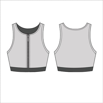 Women Sports bra top active sports vector