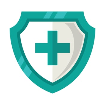 Medical protection icon design illustration. Vector design