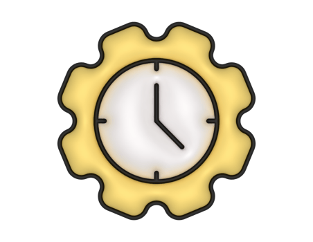 a 3d  Time Management on a transparent background png