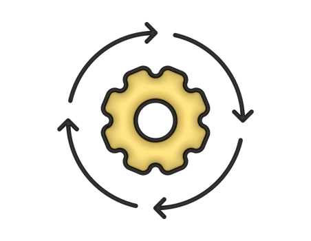 a 3d gear on a transparent background png