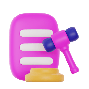 regulatory 3d icon illustration. financial technology 3d rendering png