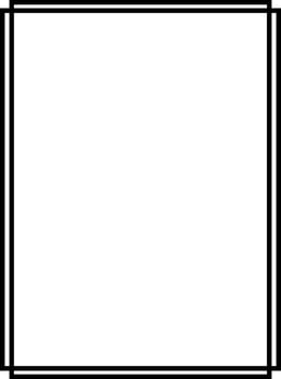 Corner border frame black line Art elegant ornament decorative page frame simple proportion vertical template vector