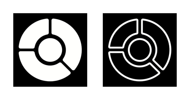 Pie Graph Vector Icon