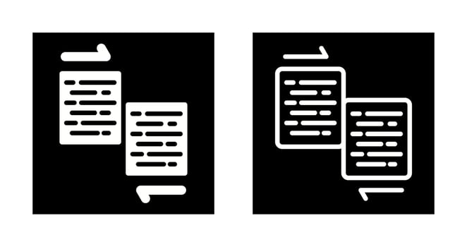 Document Merge Vector Icon