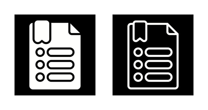 Bullet Points Vector Icon