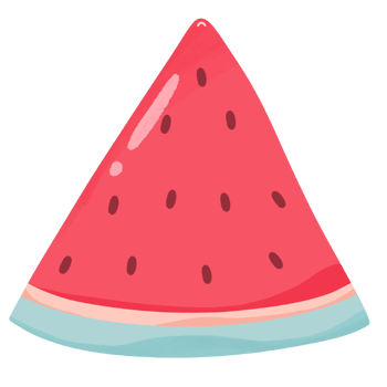 Watermelon cartoon and Red watermelon piece . Sliced cocktail water melon fruit. Illustration of watermelon freshness . png