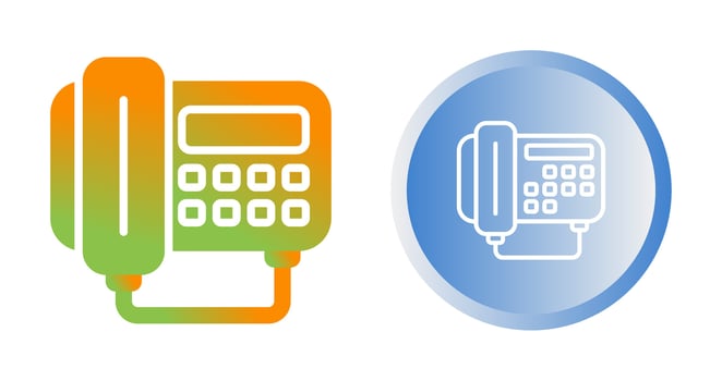 Fax Machine Vector Icon