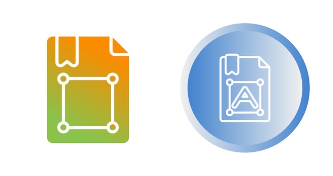 Text Vector Icon