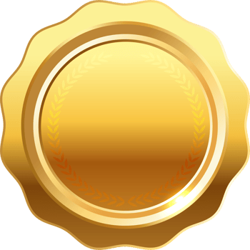 Gold, silver and bronze medals vector.Champion and winner awards Sports medal set with red ribbon. png