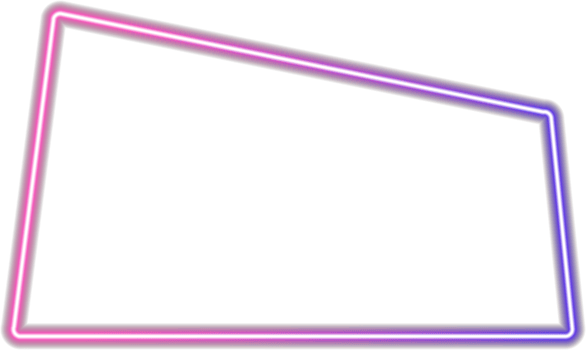 Neon rectangle frame. glowing outline shapes . Vector abstract background Illustration png