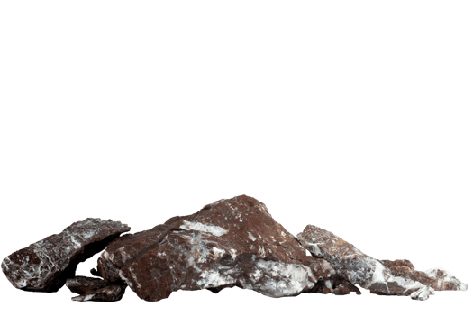 Stack of broken stone png