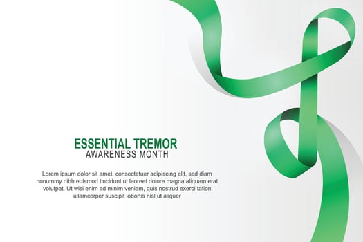Essential Tremor Awareness Month background. vector