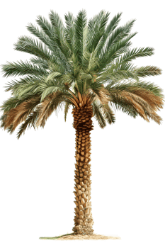 AI generated palm tree PNG