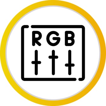 Rgb Creative Icon Design vector