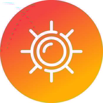 Sunny Day Creative Icon Design vector
