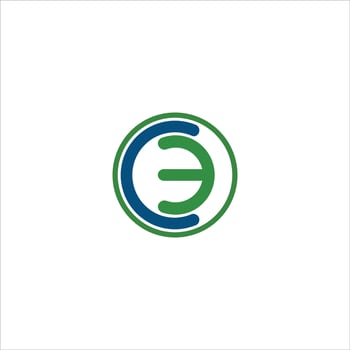 Initial letter  CE or EC logo vector logo design
