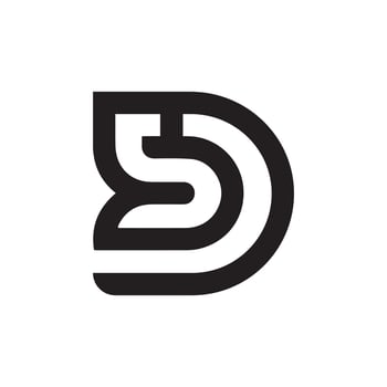 Initial letter ds logo or sd logo vector design template