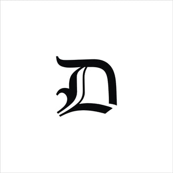 Initial letter dl or ld logo design template.dl and ld letter logo design vector