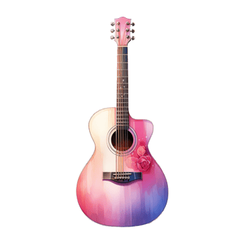 AI generated Romantic Serenade Valentine Guitar - Festive Tunes for Your Special Valentine png