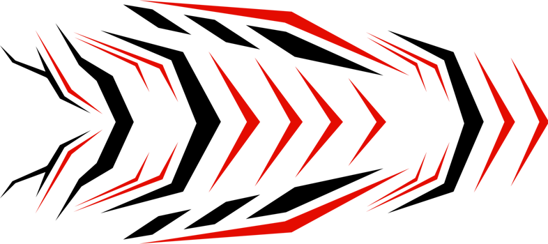 cyber technology red black arrow geometric design transparent background png