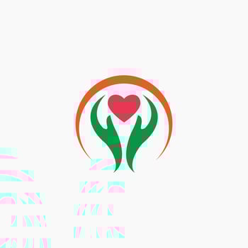 charity logo design template vector