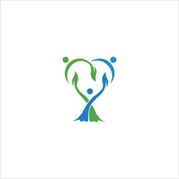 charity logo design template vector