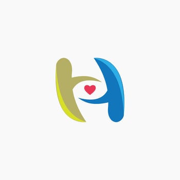 charity logo design template vector