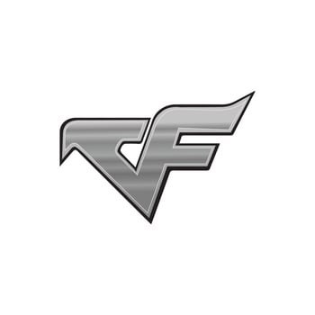 Initial letter fc or cf logo vector design template