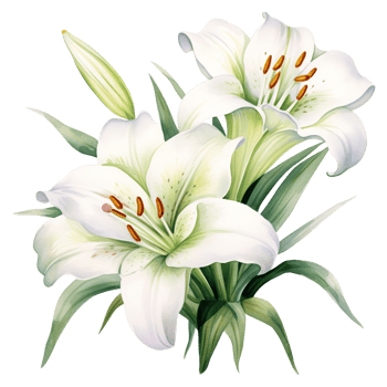 AI generated Elegant Blooms Embrace Easter with the Timeless Beauty of Easter Lily png