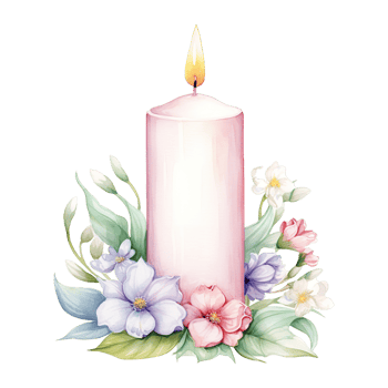 AI generated Charming Ambiance Embrace Spring with the Warmth of a Decorative Easter Candle png