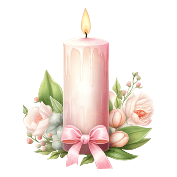 AI generated Charming Ambiance Embrace Spring with the Warmth of a Decorative Easter Candle png