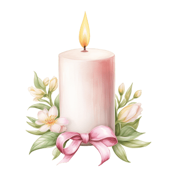 AI generated Charming Ambiance Embrace Spring with the Warmth of a Decorative Easter Candle png
