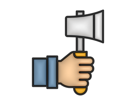 a 3d Axe And Hand on a transparent background png