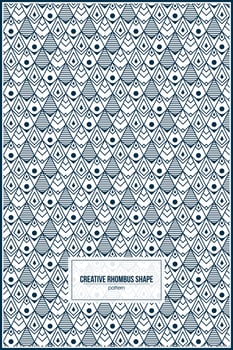 creative pattern of four different type rhombus shape vector
