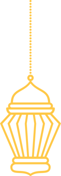 Hanging gold Islamic lantern decoration for Ramadan Kareem Islamic festival png