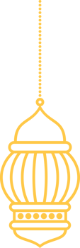 Hanging gold Islamic lantern decoration for Ramadan Kareem Islamic festival png