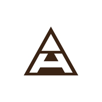 Initial letter ah or ha logo design template vector