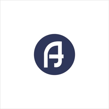 Initial letter af or fa logo design template vector