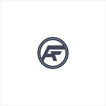 Initial letter af or fa logo design template vector
