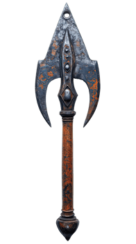 AI generated Antique spear isolated on transparent background ,ancient war spear png ,generative ai