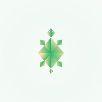 Turtle design logo vector. Turtle animal vector