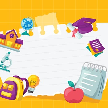 Background design illustration for education vector