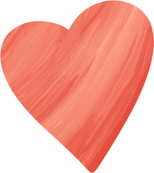 Red heart clipart png isolated