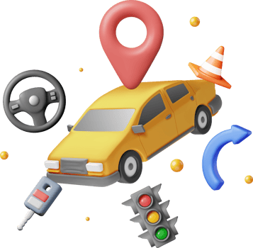 3D Concept of Driving School png