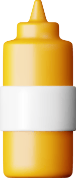 3D Blank Plastic Bottle for Fast Food png