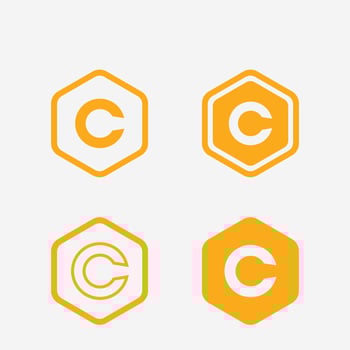 vitamin c logo vector design vector icon health nutrition