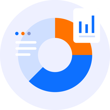 data visualization modern icon illustration png