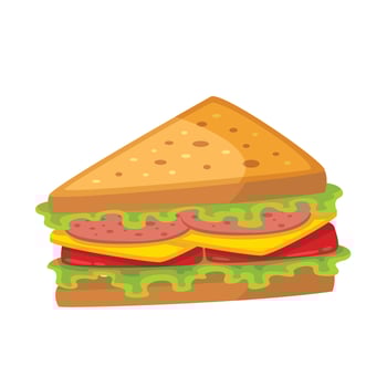 Sandwich icon illustration. Vector design